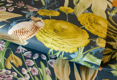 product image for Moorea Blueberry Wallpaper from the Tropical Collection by Galerie Wallcoverings 4