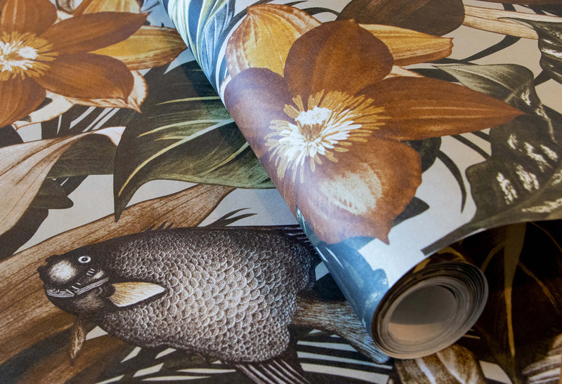 media image for Palau Peanut Wallpaper from the Tropical Collection by Galerie Wallcoverings 250