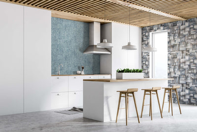 product image for Brush Indigo Wallpaper from the Crafted Collection by Galerie Wallcoverings 68