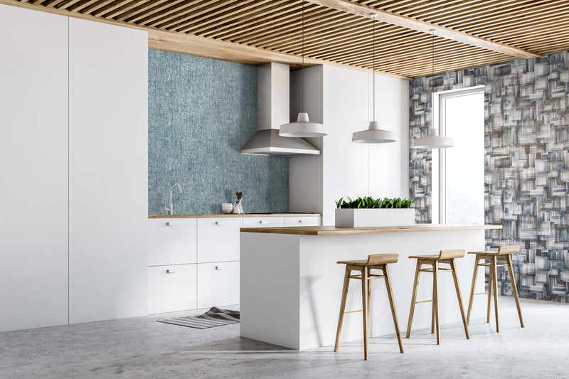 media image for Brush Indigo Wallpaper from the Crafted Collection by Galerie Wallcoverings 272