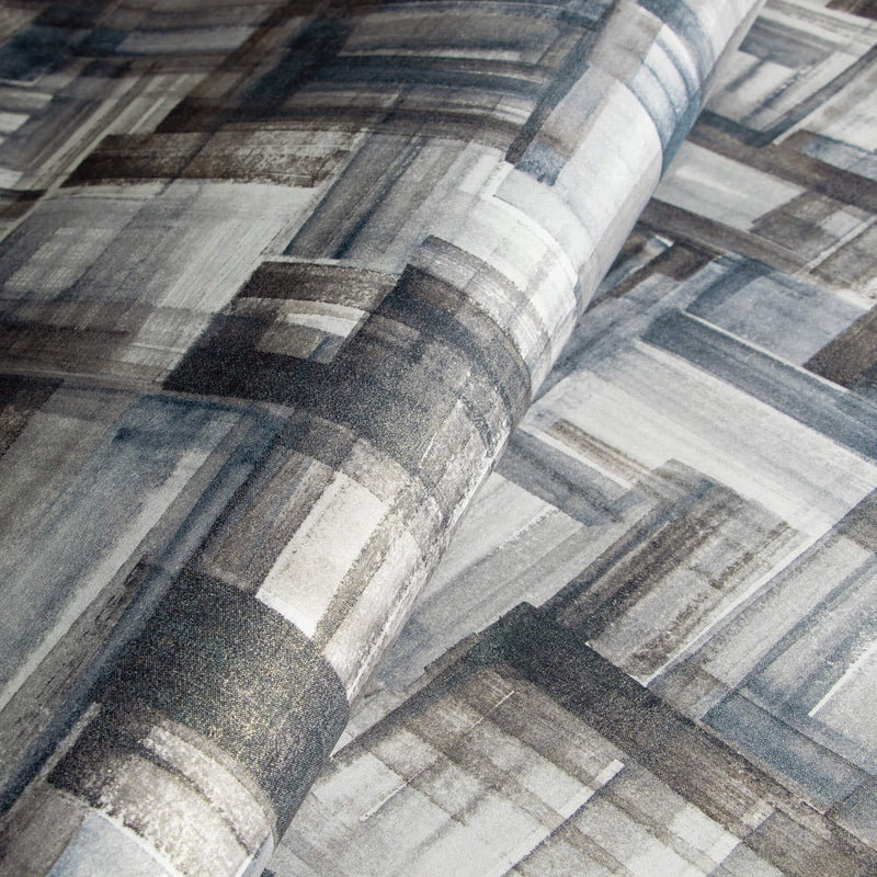 media image for Brush Indigo Wallpaper from the Crafted Collection by Galerie Wallcoverings 239