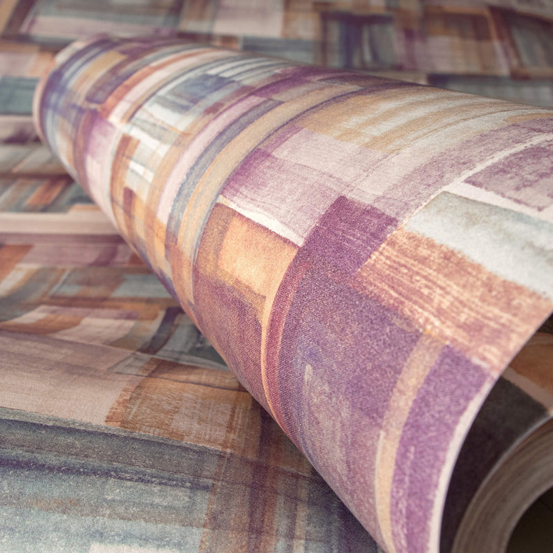 media image for Brush Mauve Wallpaper from the Crafted Collection by Galerie Wallcoverings 272