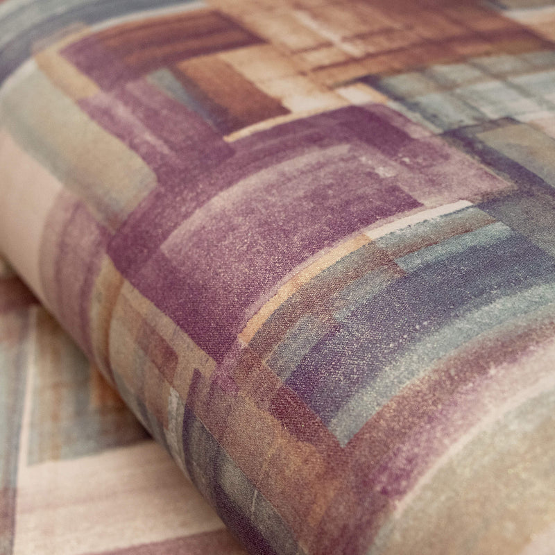 media image for Brush Mauve Wallpaper from the Crafted Collection by Galerie Wallcoverings 239