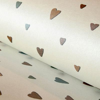 product image for Colored Hearts Pearl Wallpaper from the Great Kids Collection by Galerie Wallcoverings 12