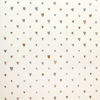product image of Colored Hearts Pearl Wallpaper from the Great Kids Collection by Galerie Wallcoverings 575