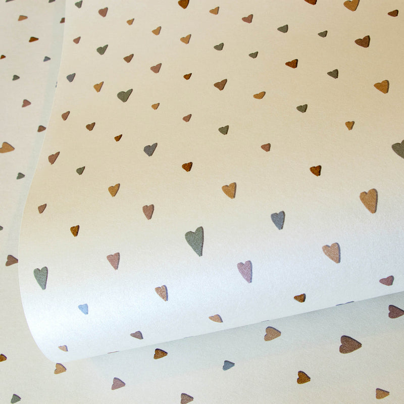 media image for Colored Hearts Pearl Wallpaper from the Great Kids Collection by Galerie Wallcoverings 245