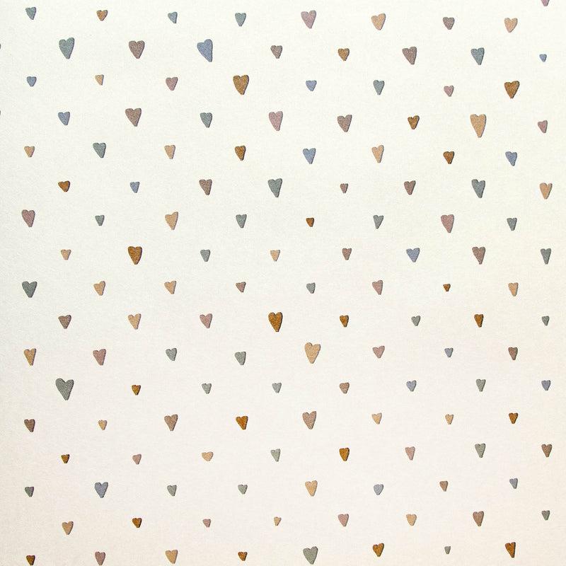 media image for Colored Hearts Pearl Wallpaper from the Great Kids Collection by Galerie Wallcoverings 259
