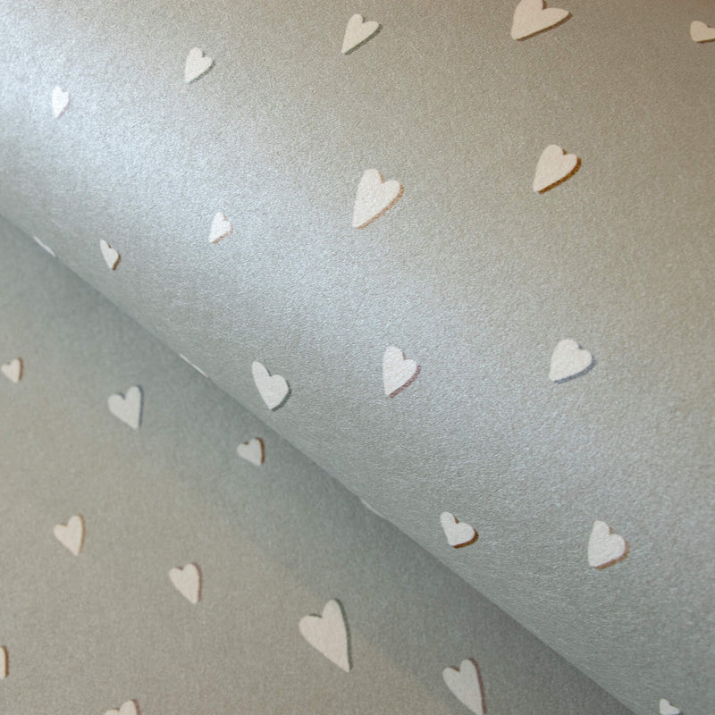 media image for Hearts Sage Wallpaper from the Great Kids Collection by Galerie Wallcoverings 270