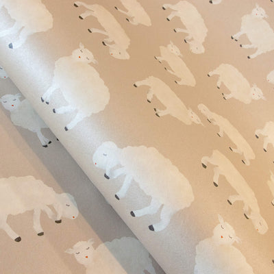 product image for Sweet Sheep Beige Wallpaper from the Great Kids Collection by Galerie Wallcoverings 67