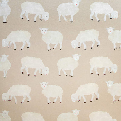 product image of Sweet Sheep Beige Wallpaper from the Great Kids Collection by Galerie Wallcoverings 558