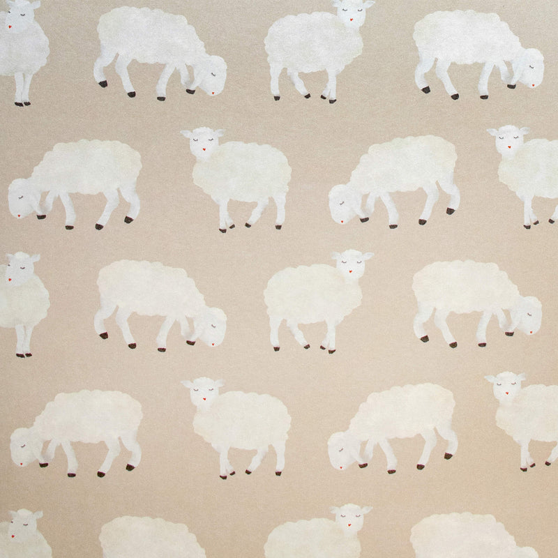 media image for Sweet Sheep Beige Wallpaper from the Great Kids Collection by Galerie Wallcoverings 236