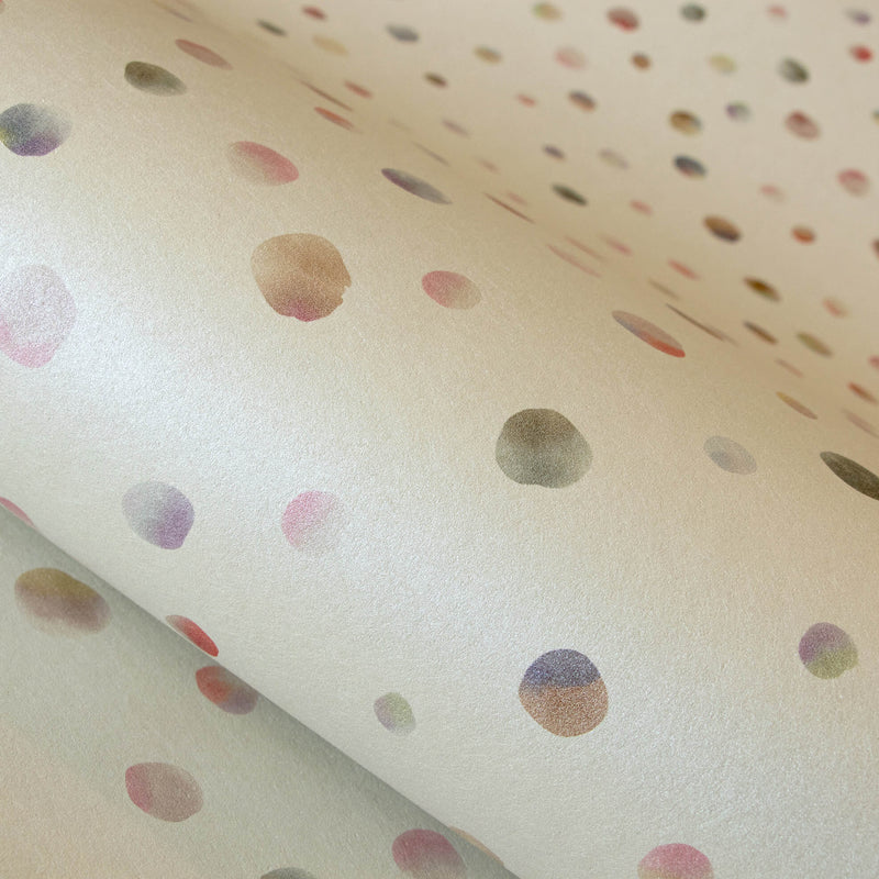 media image for watercolor dots pearl wallpaper from the great kids collection by galerie wallcoverings 5 269