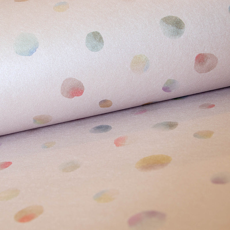 media image for Watercolor Dots Rose Wallpaper from the Great Kids Collection by Galerie Wallcoverings 299