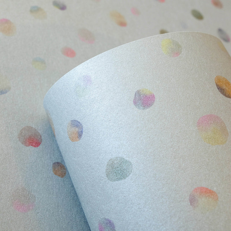 media image for Watercolor Dots Light Blue Wallpaper from the Great Kids Collection by Galerie Wallcoverings 261