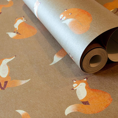 product image for Friendly Foxes Bronze Wallpaper from the Great Kids Collection by Galerie Wallcoverings 34