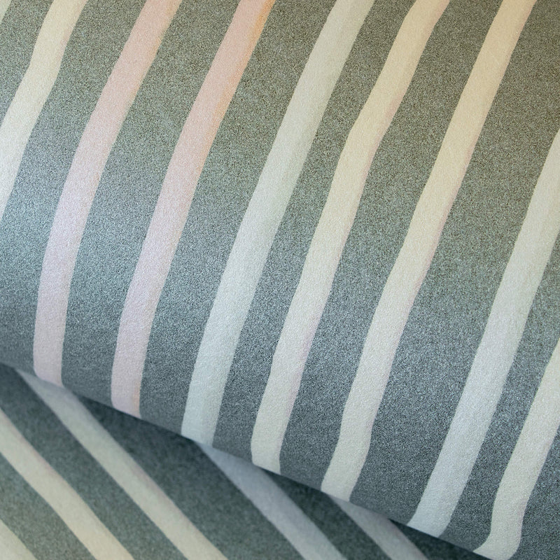 media image for Stripes Dark Green Wallpaper from the Great Kids Collection by Galerie Wallcoverings 259