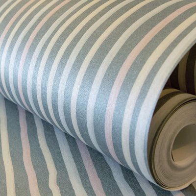 product image for Stripes Dark Green Wallpaper from the Great Kids Collection by Galerie Wallcoverings 29