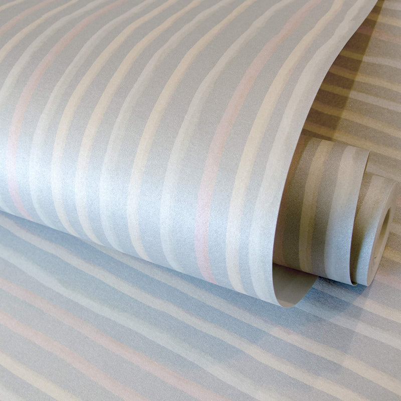 media image for Stripes Light Blue Wallpaper from the Great Kids Collection by Galerie Wallcoverings 212
