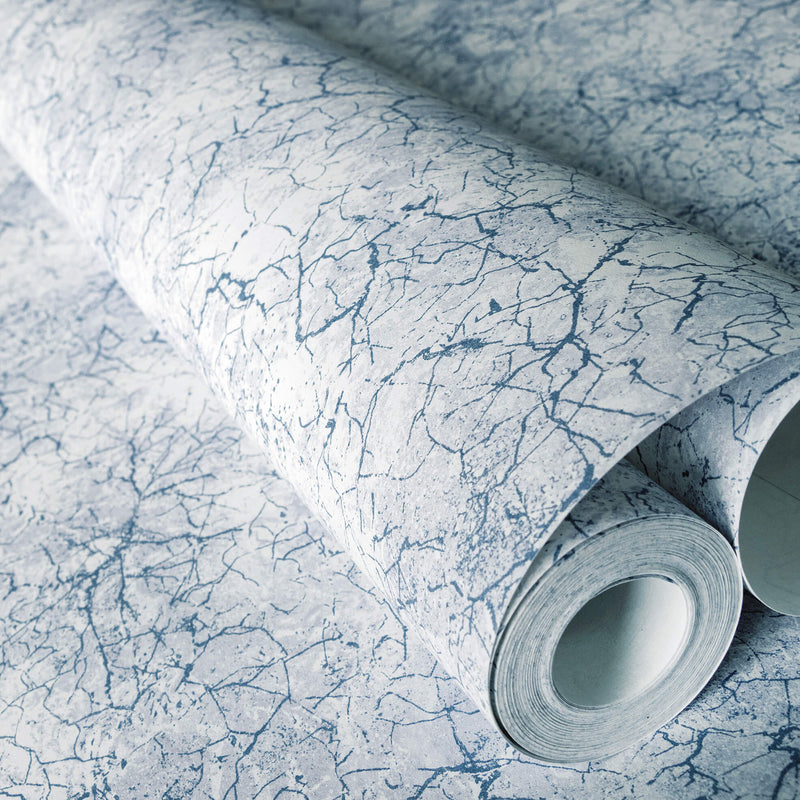 media image for Bento Chalky Blue Wallpaper from the Azulejo Collection by Galerie Wallcoverings 281