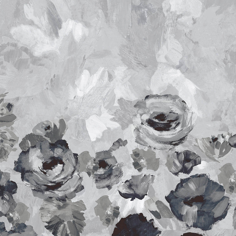 media image for Paeonia Twinwall Wall Mural in Navy Ash 295