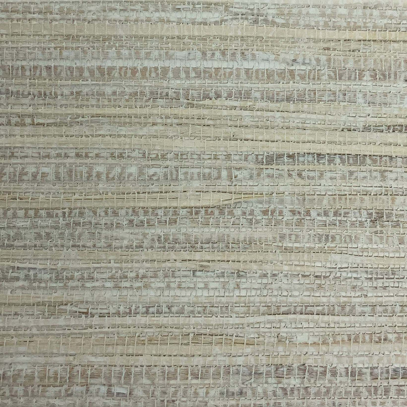 media image for Sample Grasscloth Painted Wallpaper in Cream 244