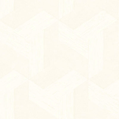 product image of Synergy Geometric Wallpaper in White 593