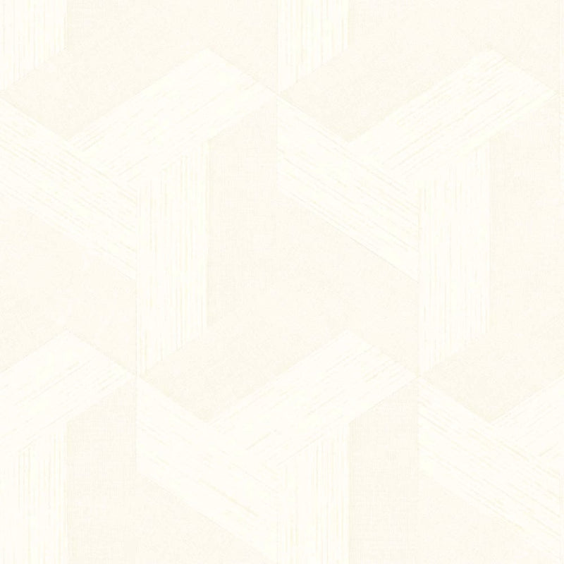 media image for Synergy Geometric Wallpaper in White 217