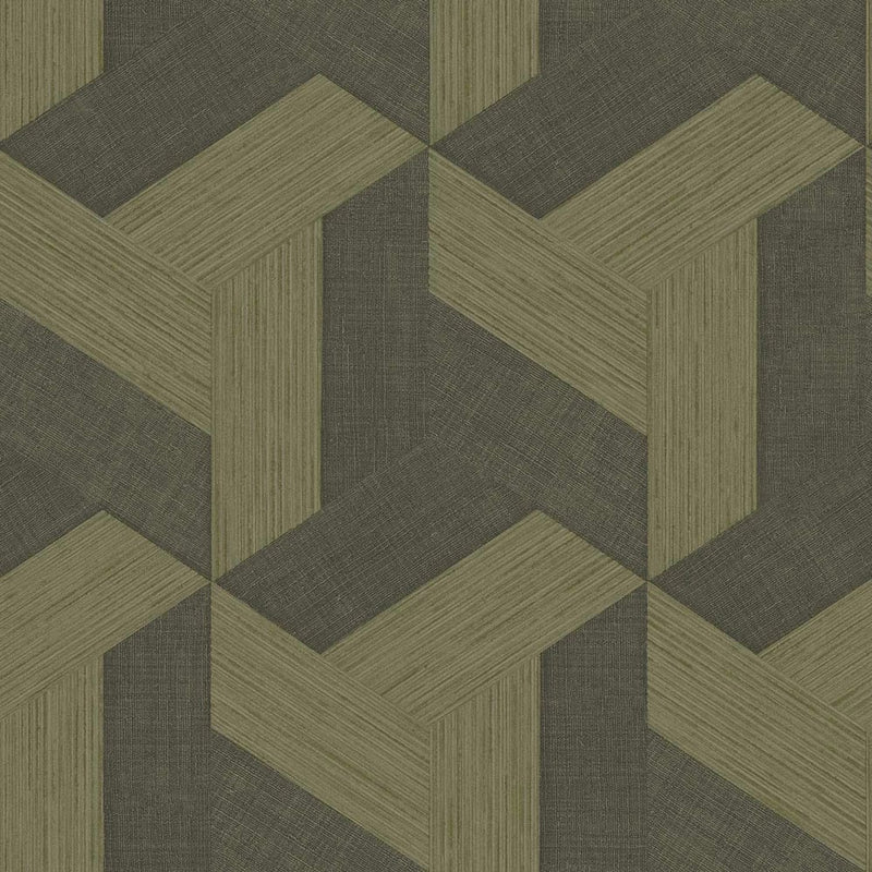 media image for Synergy Geometric Wallpaper in Bronze Brown 236