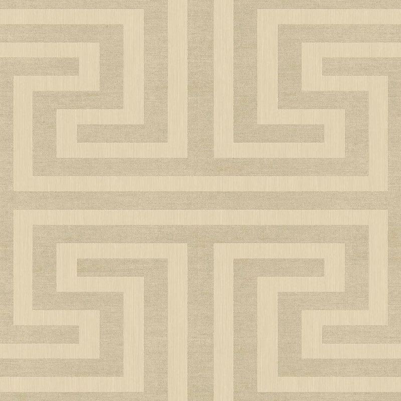 media image for Synergy Geometric Maze Wallpaper in Beige 235