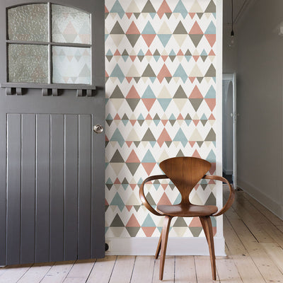 product image for Trilogy Coral Geometric Wallpaper 91