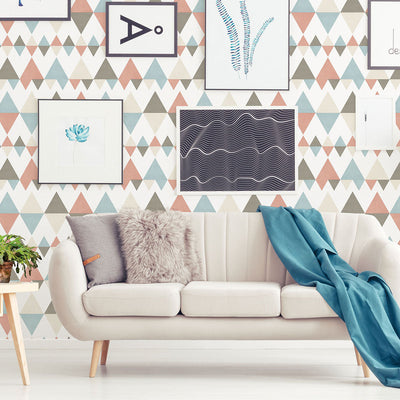 product image for Trilogy Coral Geometric Wallpaper 21