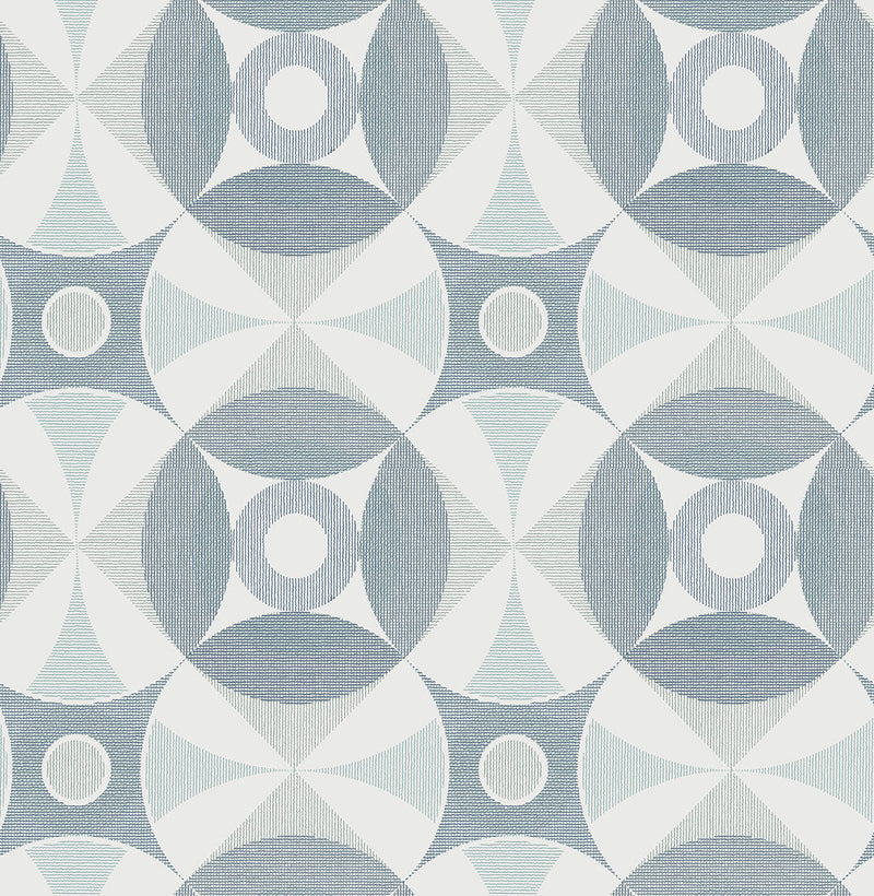 media image for Ellis Teal Geometric Wallpaper 282