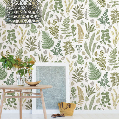 product image for Britta Green Herbs Wall Mural 32