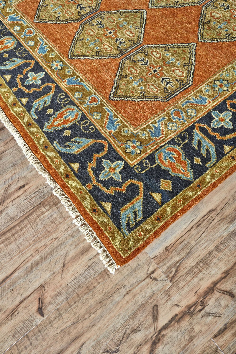 media image for Alden Hand Knotted Rust Gold Rug by BD Fine Corner Image 1 258