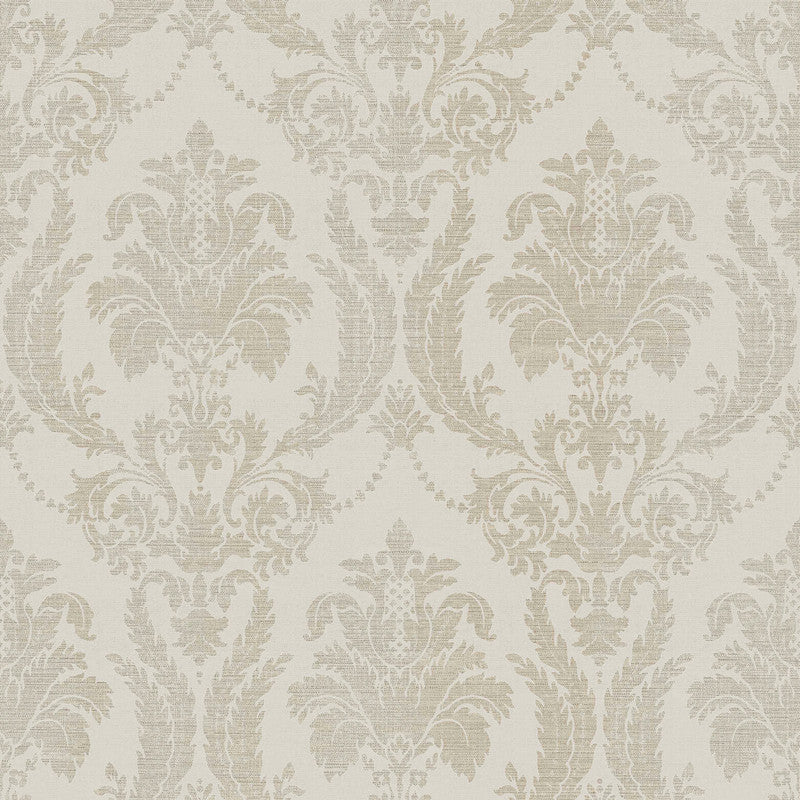 media image for Sample Italian Style Damask Wallpaper in Beige/Gold 246