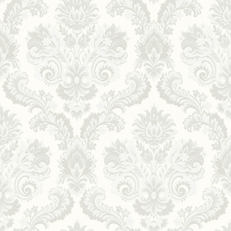 media image for Sample Italian Style Damask Wallpaper in Cream/Beige 275