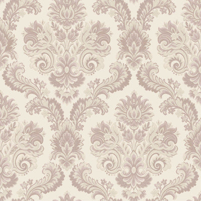 product image of Sample Italian Style Damask Wallpaper in Pink/Cream 555