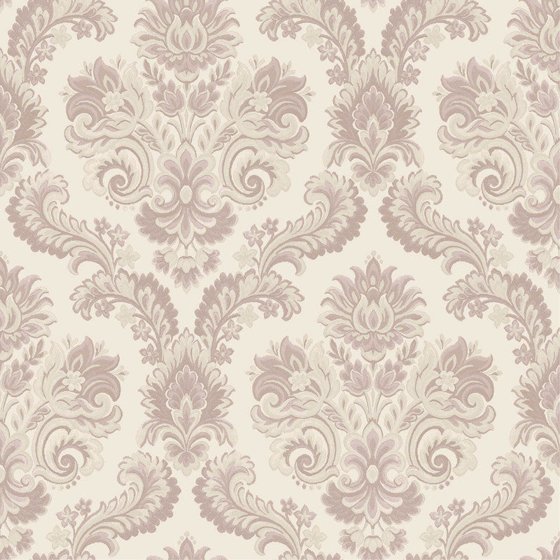 media image for Sample Italian Style Damask Wallpaper in Pink/Cream 232