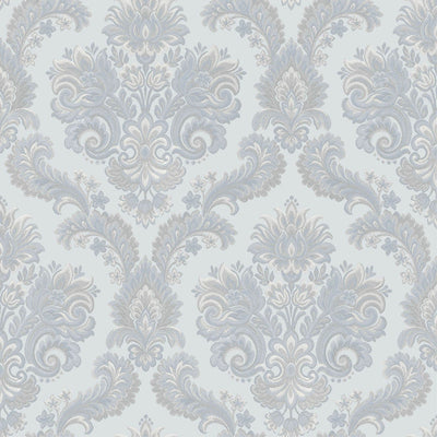 product image of Sample Italian Style Damask Wallpaper in Beige/Blue 560