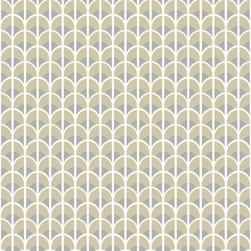media image for Italian Style Geometric Wallpaper in Bronze Brown/Blue/Cream 256