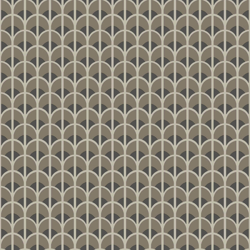media image for Sample Italian Style Geometric Wallpaper in Bronze Brown/Black/Cream 272