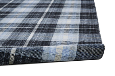 product image for Jens Hand Woven Black and Blue Rug by BD Fine Roll Image 1 38