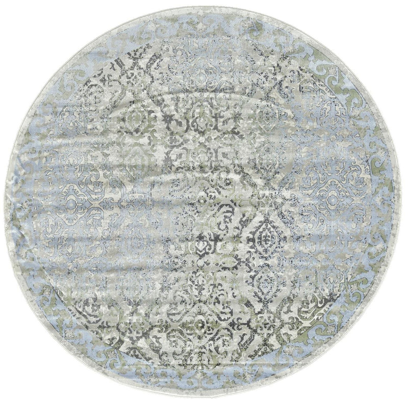 media image for Alessandria Blue and Green Rug by BD Fine Flatshot Image 1 269