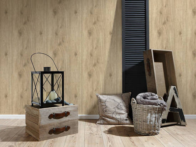 product image for Wood Deco Wallpaper in Beige 6