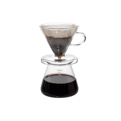 product image for glass coffee dripper set design by puebco 2 84