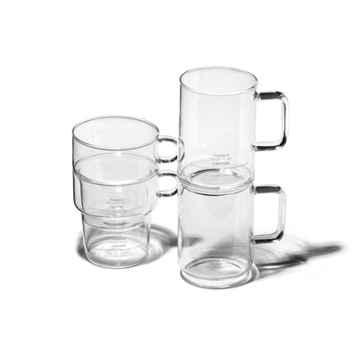 product image for borosilicate glass mug deep stacking design by puebco 2 7