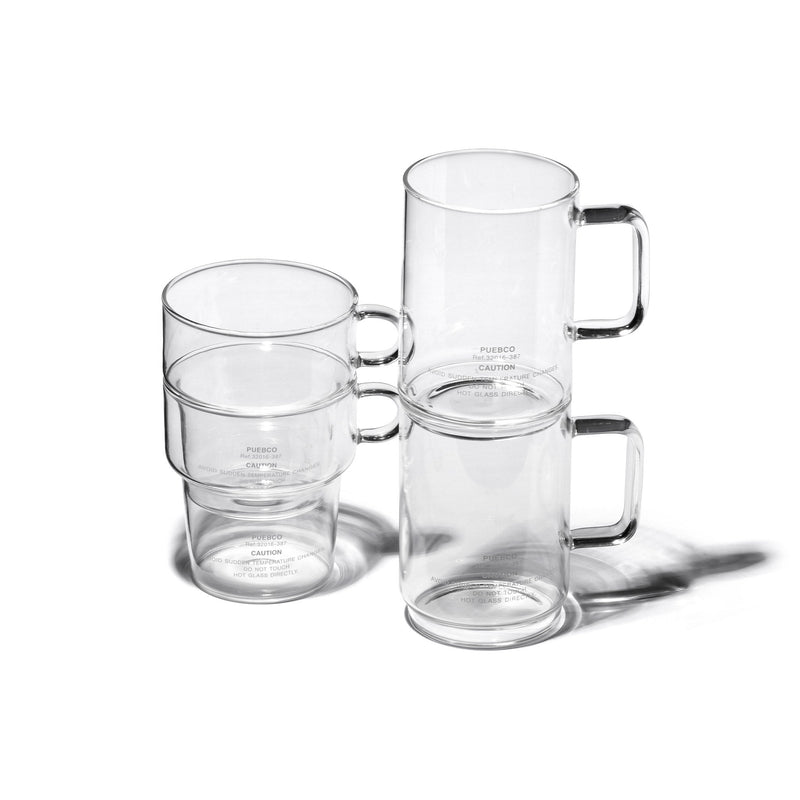 media image for borosilicate glass mug deep stacking design by puebco 2 253