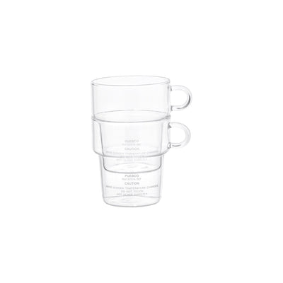 product image for borosilicate glass mug deep stacking design by puebco 13 92