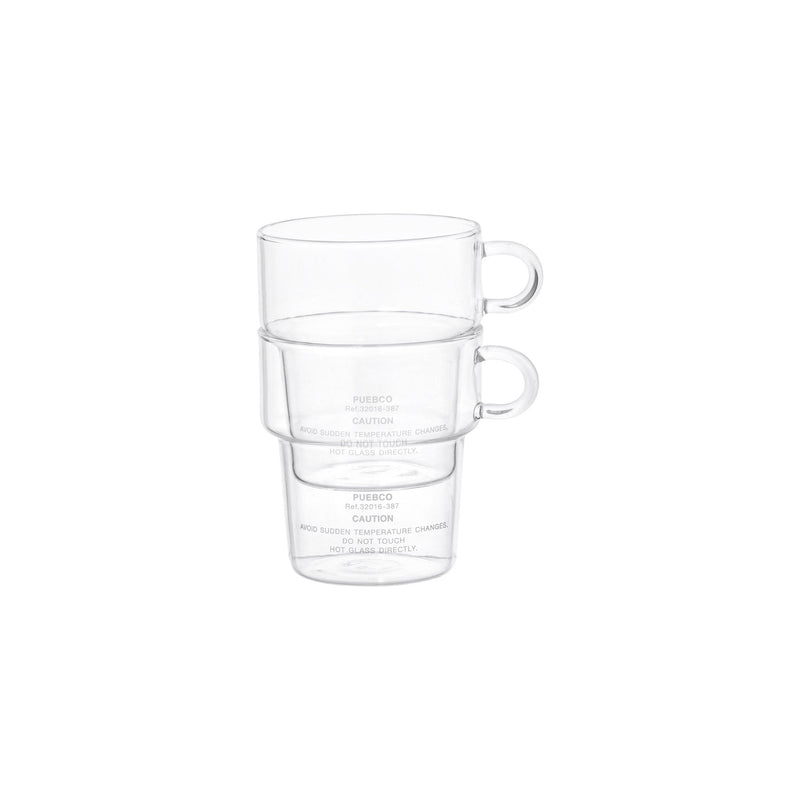 media image for borosilicate glass mug deep stacking design by puebco 13 226