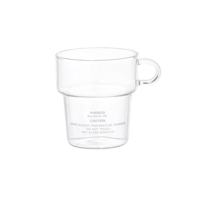 product image for borosilicate glass mug deep stacking design by puebco 3 58